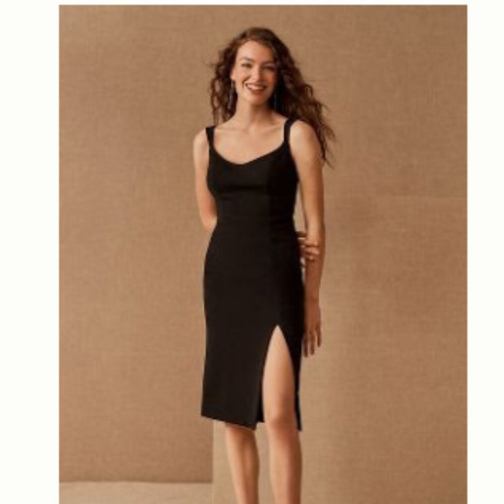 Bhldn Ana Crepe Midi Dress